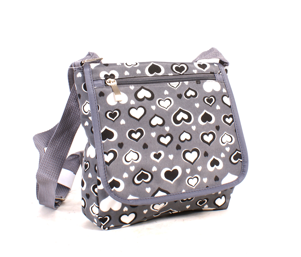 (image for) HB-HP-14 GREY HEARTS - M158